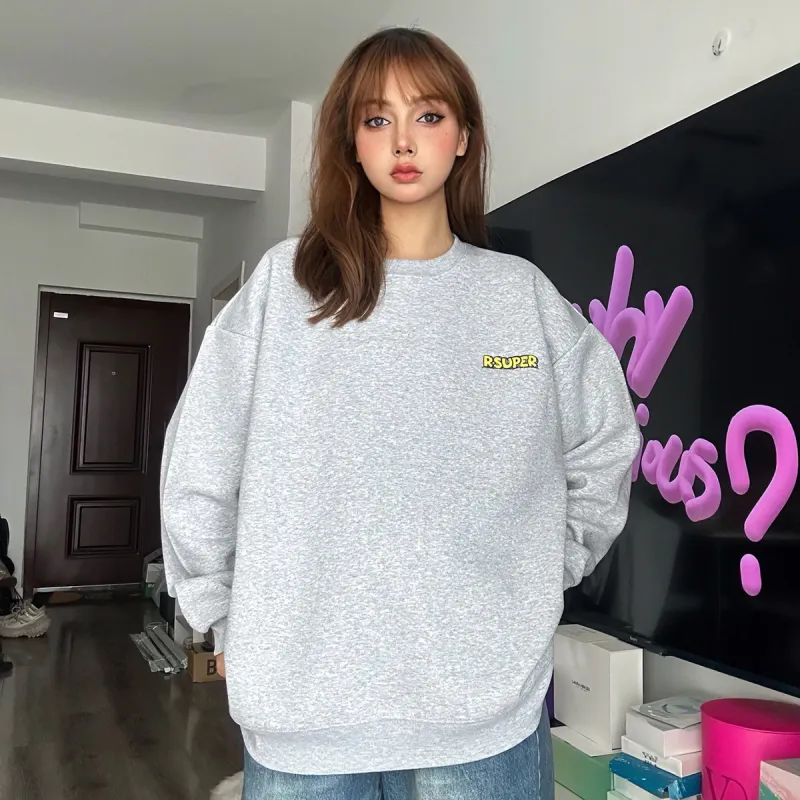 R.super X Monster Letter Co branded Series Sweatshirts Unisex-16