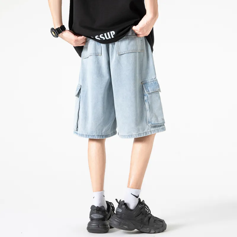 R.super SS24 Denim Shorts Unisex-9
