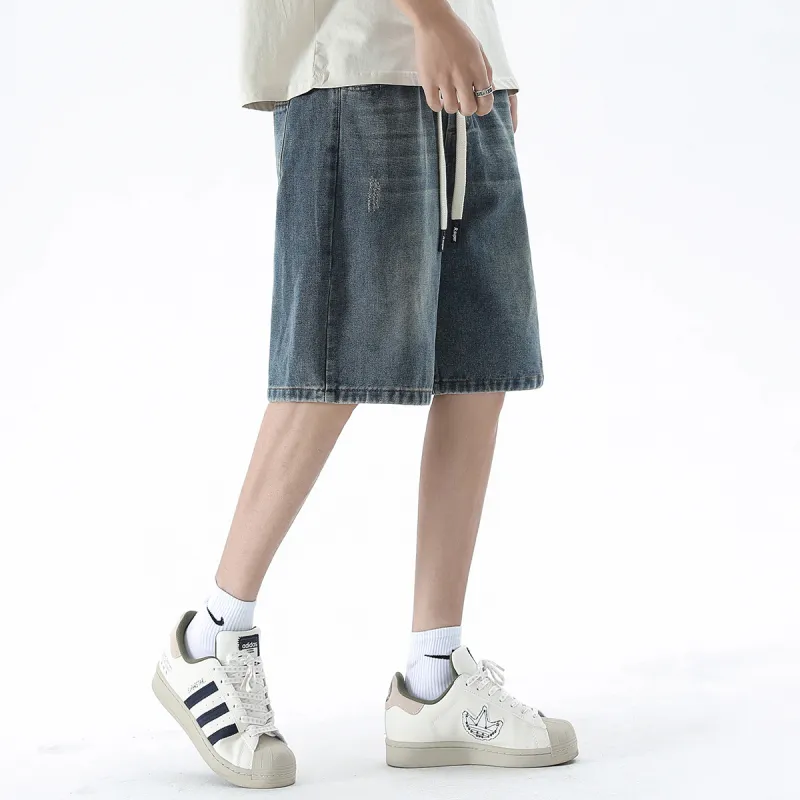 R.super Denim Shorts Unisex-10