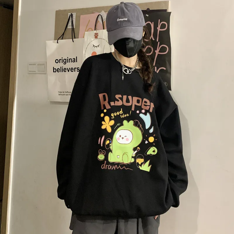 R.super X Monster Letter Co branded Series Sweatshirts Unisex-2