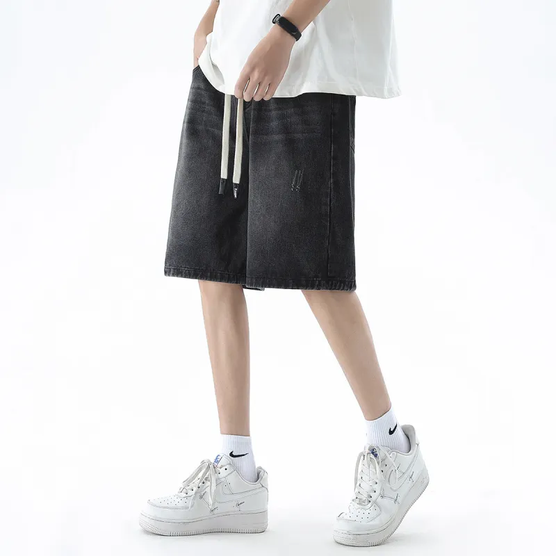 R.super Denim Shorts Unisex-4