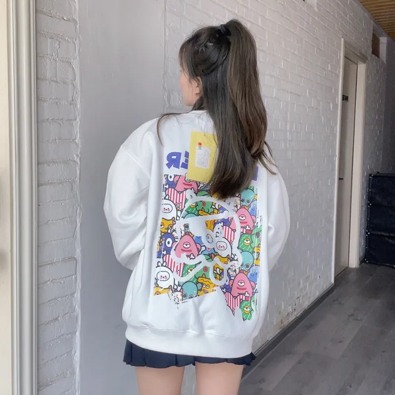R.super X Monster Letter Co branded Series Sweatshirts Unisex-15