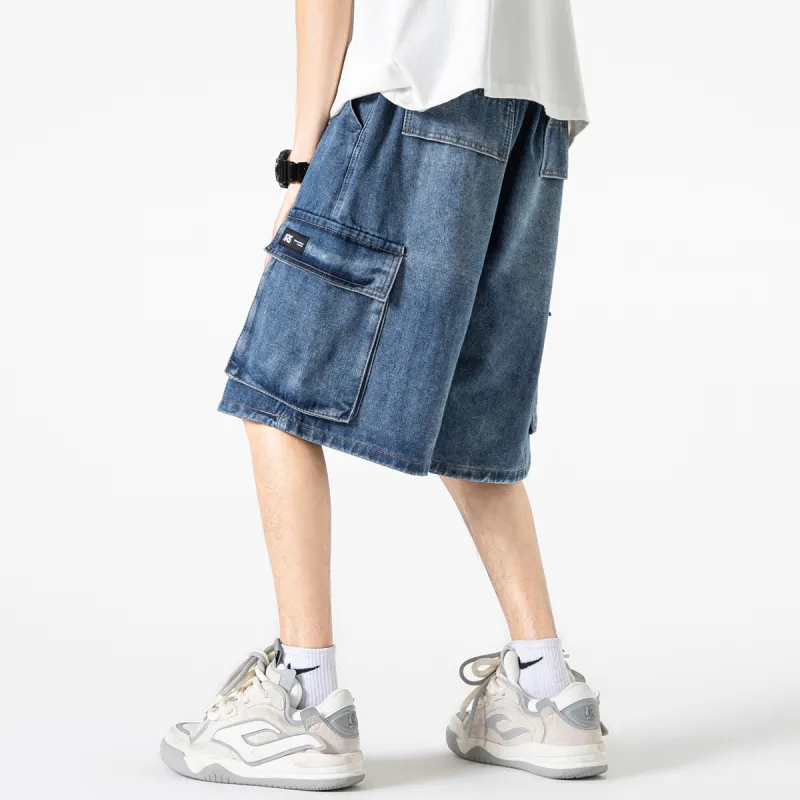 R.super SS24 Denim Shorts Unisex-3