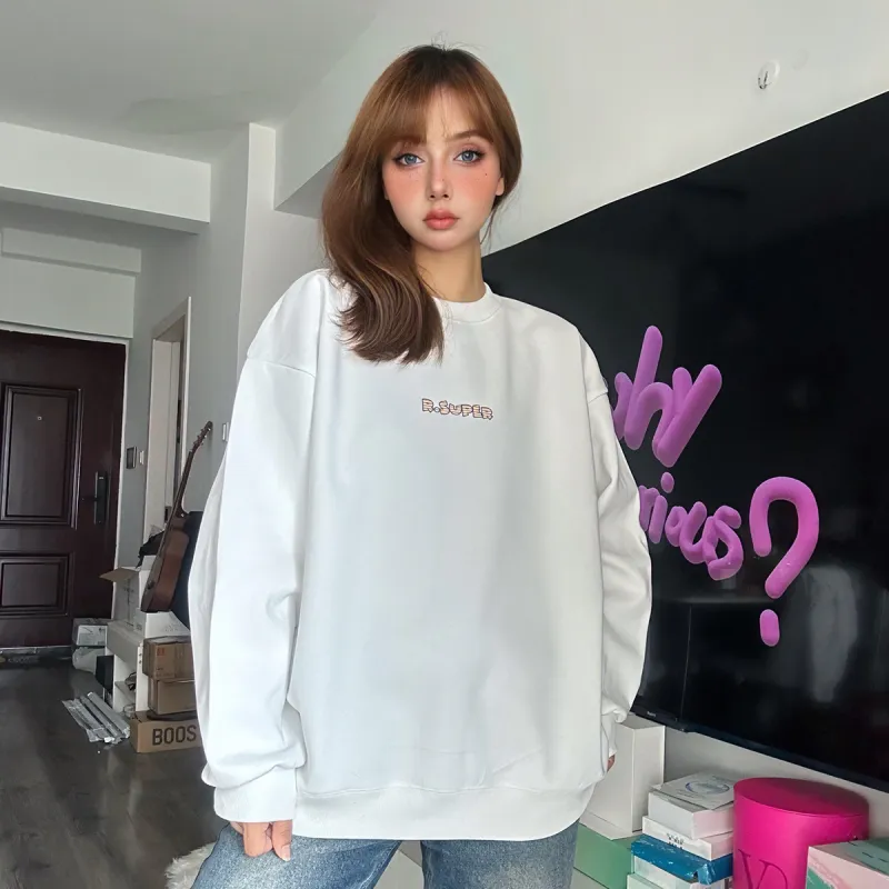 R.super X Monster Letter Co branded Series Sweatshirts Unisex-11