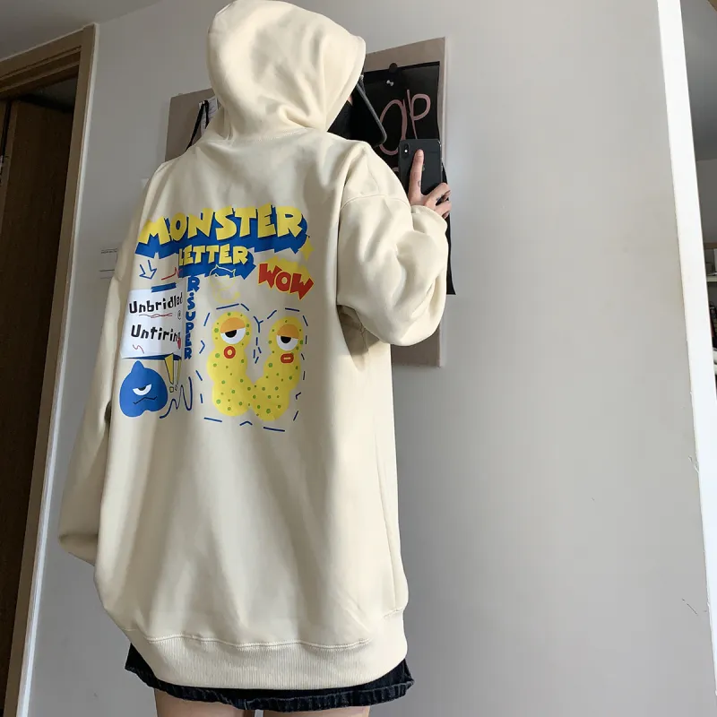 R.super X Monster Letter Co branded Series Sweatshirts Unisex-7