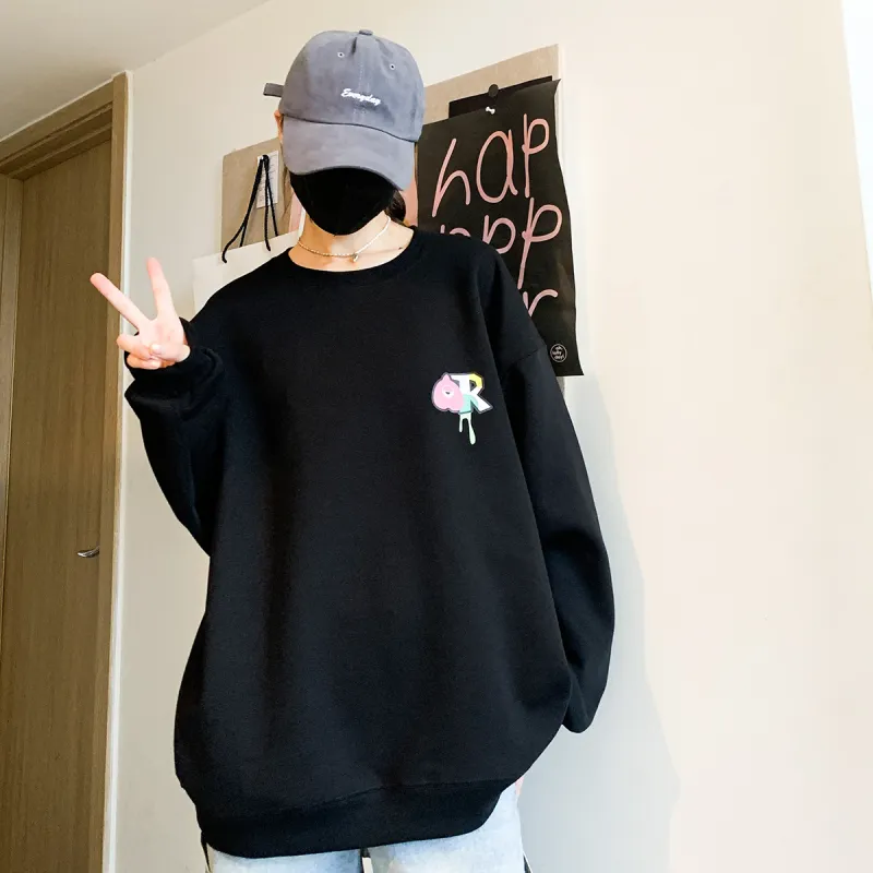 R.super X Monster Letter Co branded Series Sweatshirts Unisex-4
