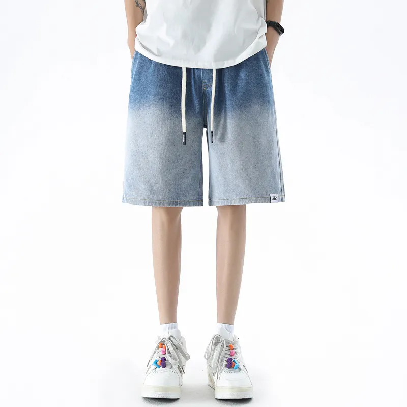 R.super Denim Shorts Unisex-2