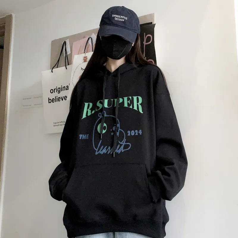 R.super X Monster Letter Co branded Series Sweatshirts Unisex-4