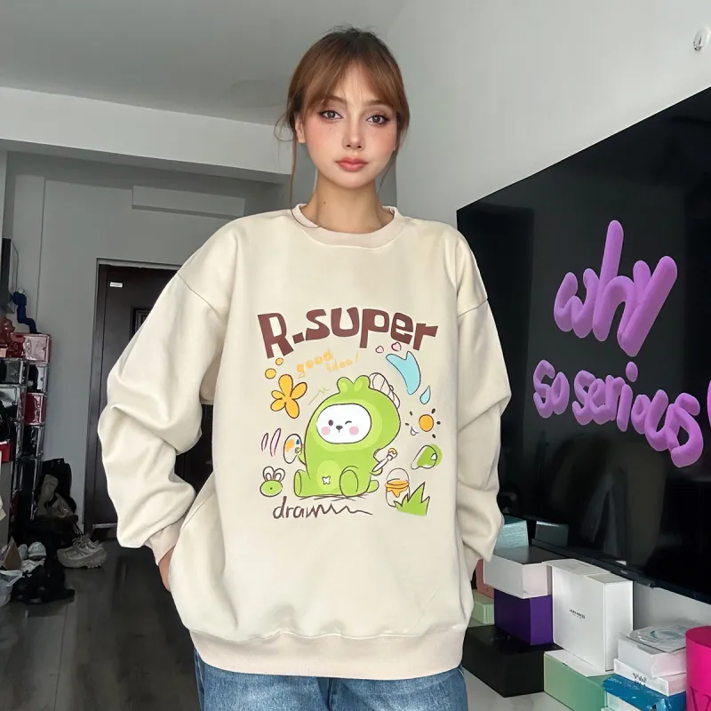 R.super X Monster Letter Co branded Series Sweatshirts Unisex-10
