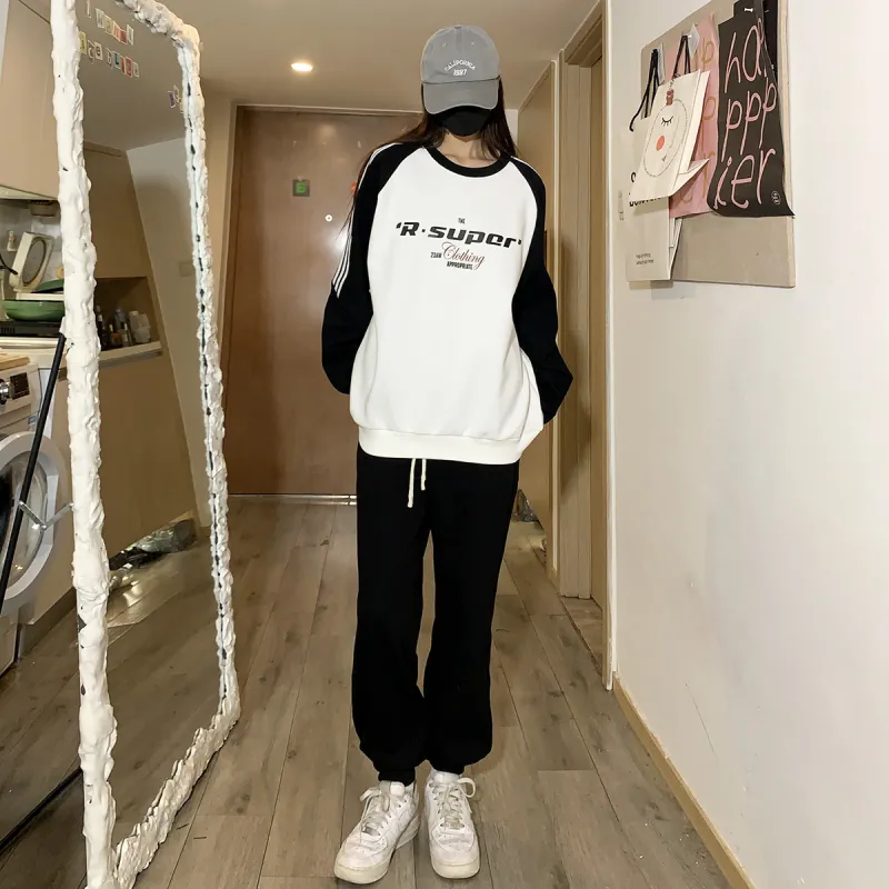 R.super Sweatshirt Sets Unisex-2