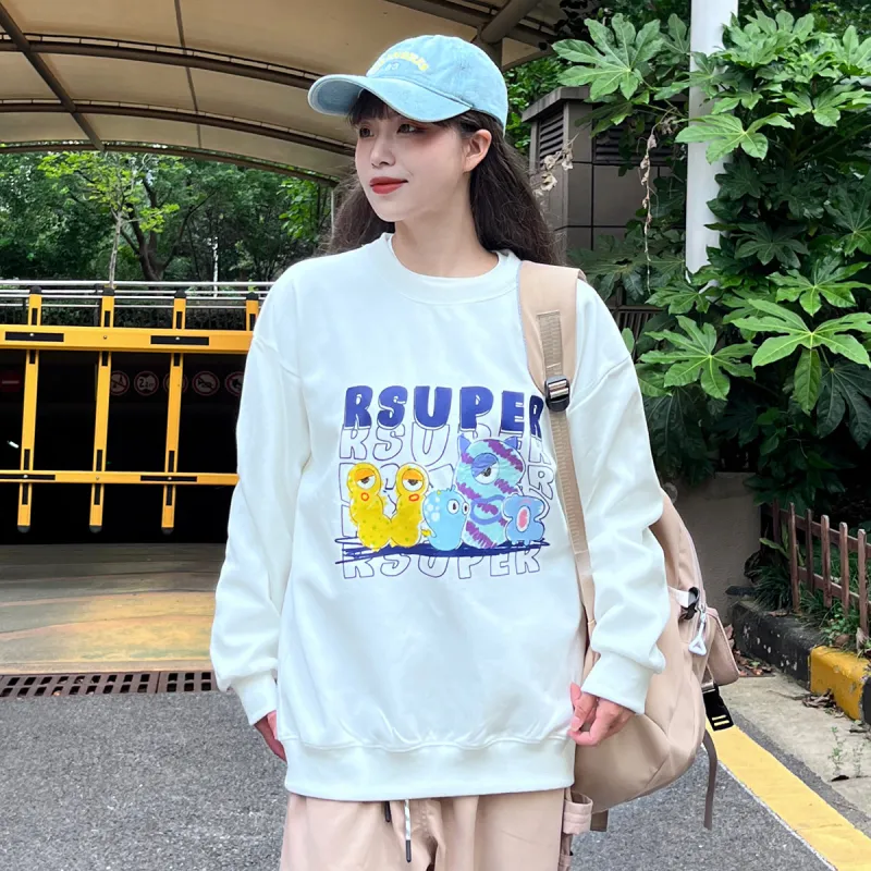 R.super X Monster Letter Co branded Series Sweatshirts Unisex-8