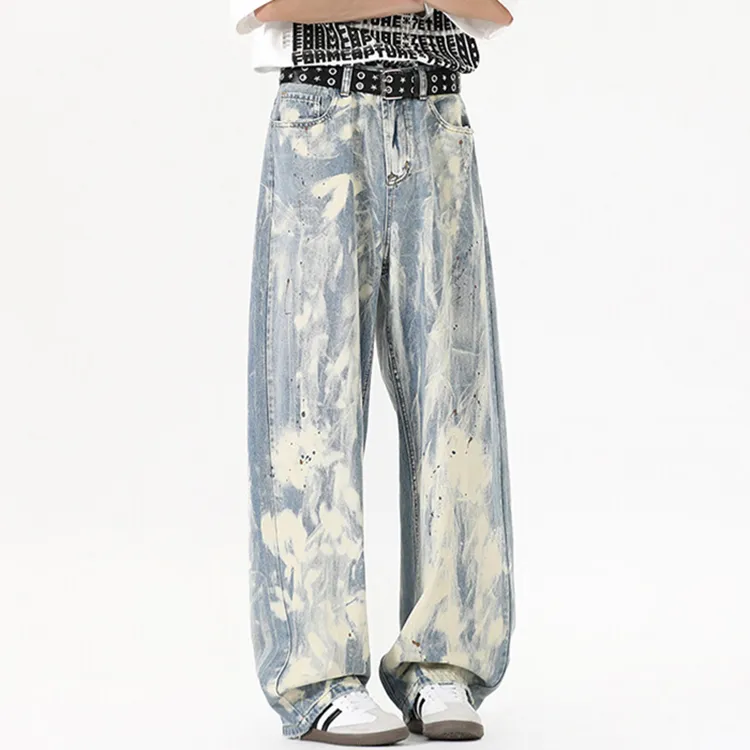 R.super Jeans Unisex White Blue-5