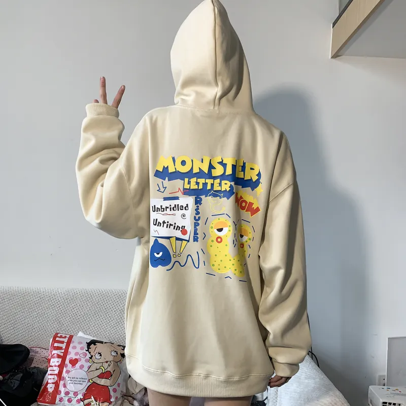 R.super X Monster Letter Co branded Series Sweatshirts Unisex-8