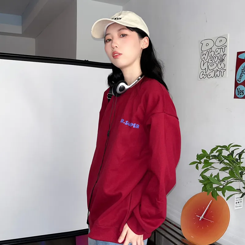 R.super X Monster Letter Co branded Series Sweatshirts Unisex-3