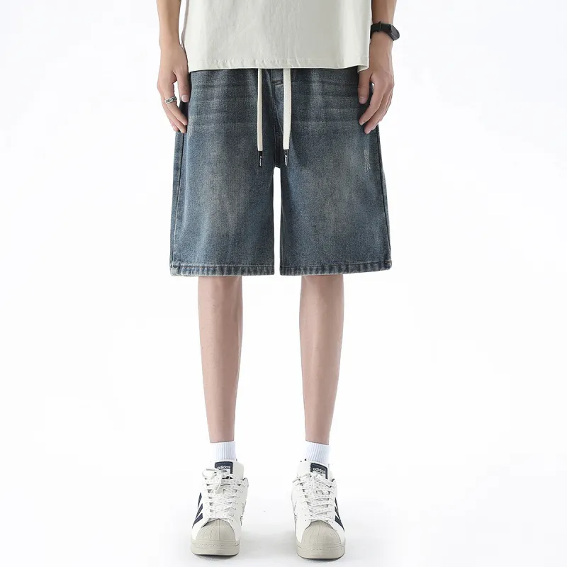 R.super Denim Shorts Unisex-7