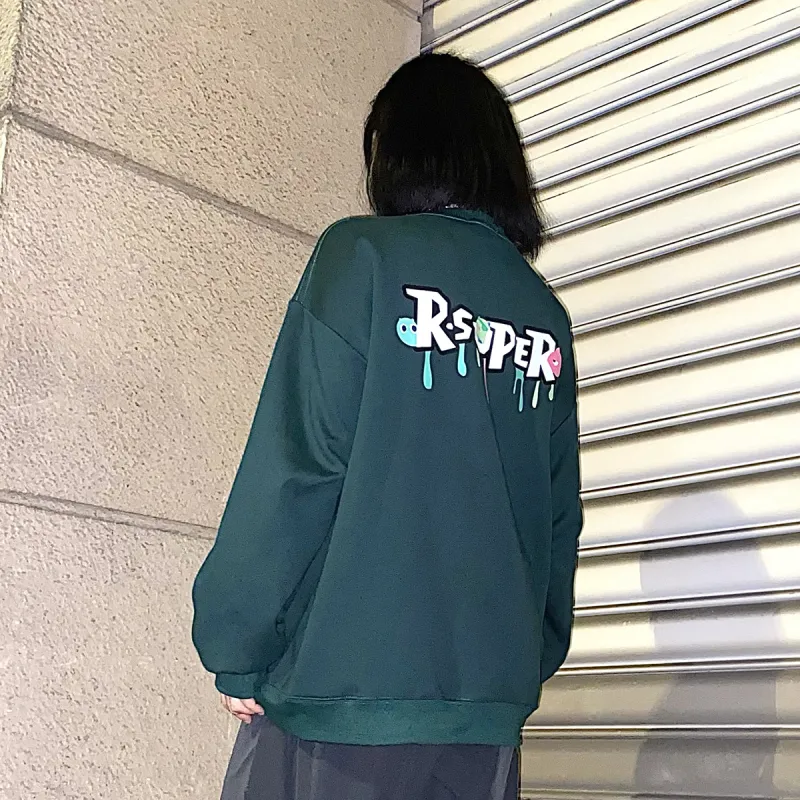 R.super X Monster Letter Co branded Series Sweatshirts Unisex-16