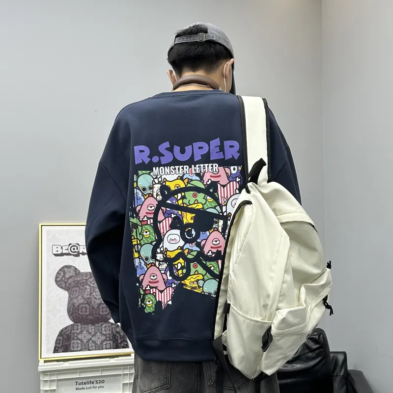 R.super X Monster Letter Co branded Series Sweatshirts Unisex-22