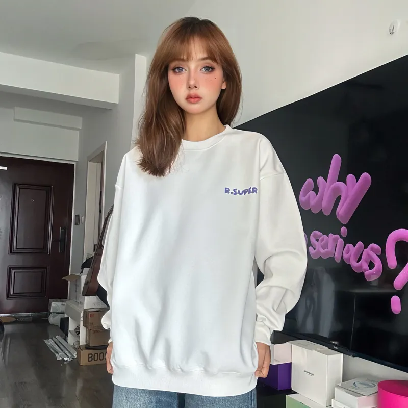 R.super X Monster Letter Co branded Series Sweatshirts Unisex-14