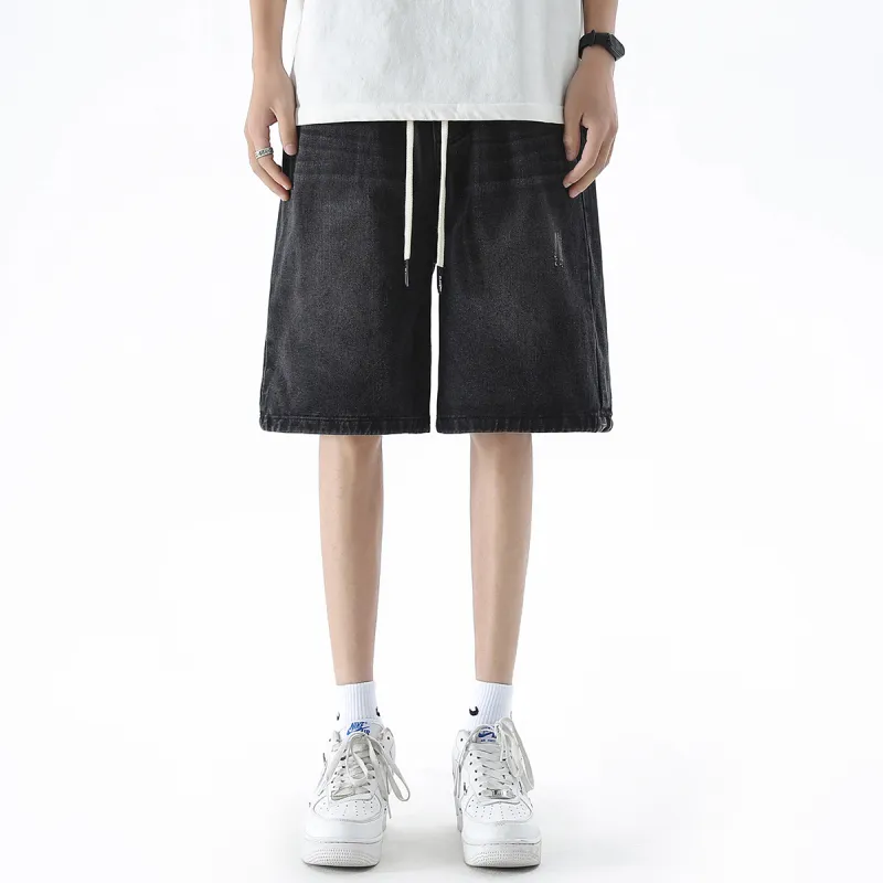 R.super Denim Shorts Unisex-2