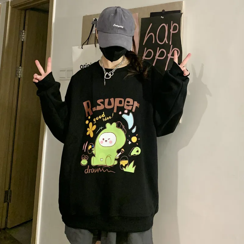 R.super X Monster Letter Co branded Series Sweatshirts Unisex-5