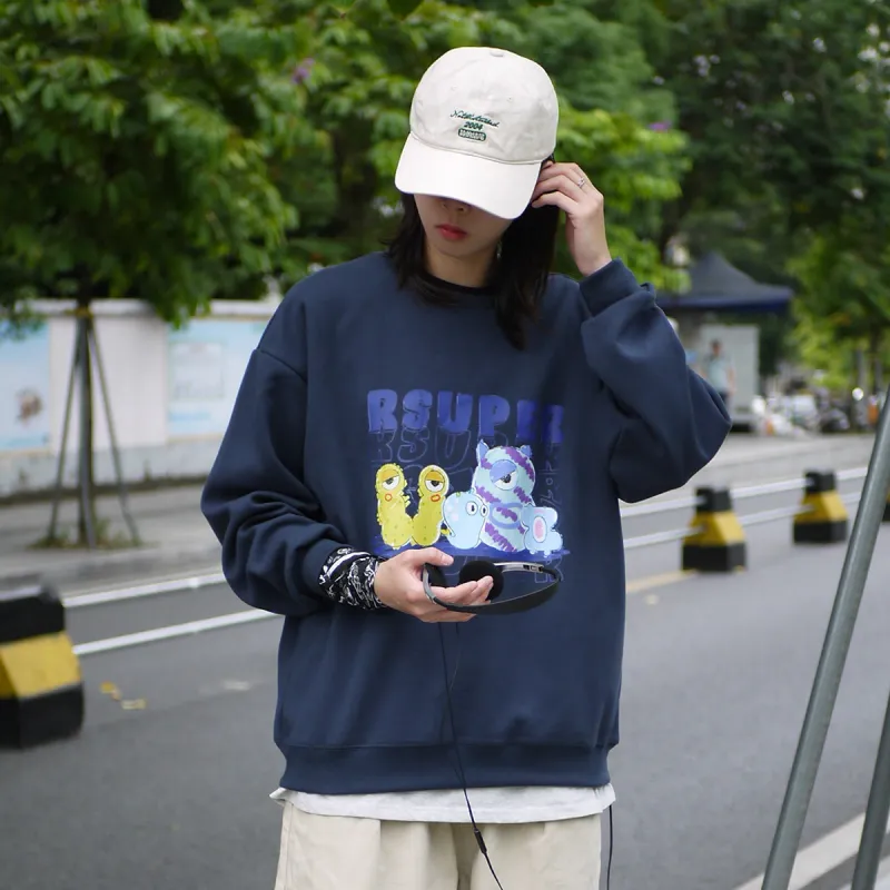 R.super X Monster Letter Co branded Series Sweatshirts Unisex-21