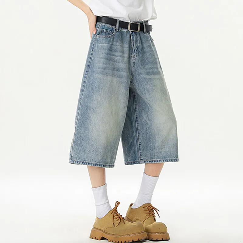 R.super Denim Shorts Unisex-6