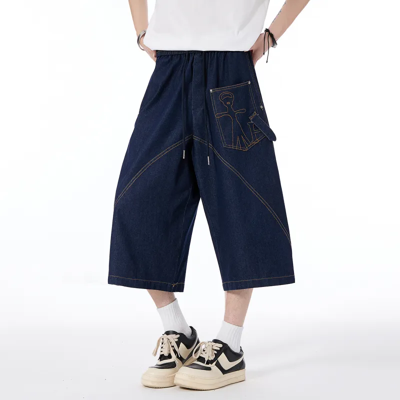 R.super Denim Shorts Unisex-8