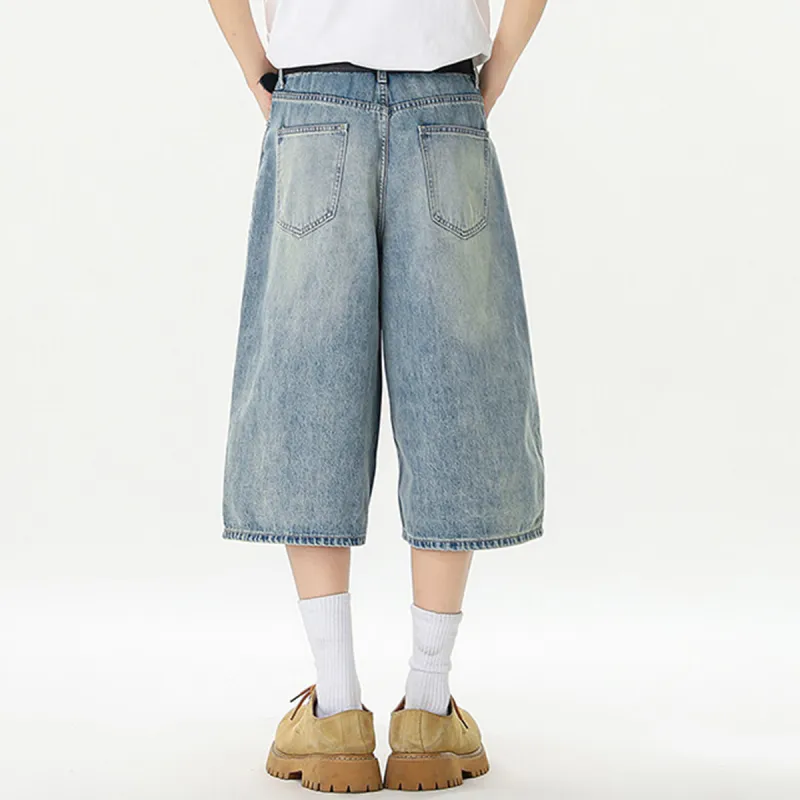 R.super Denim Shorts Unisex-8