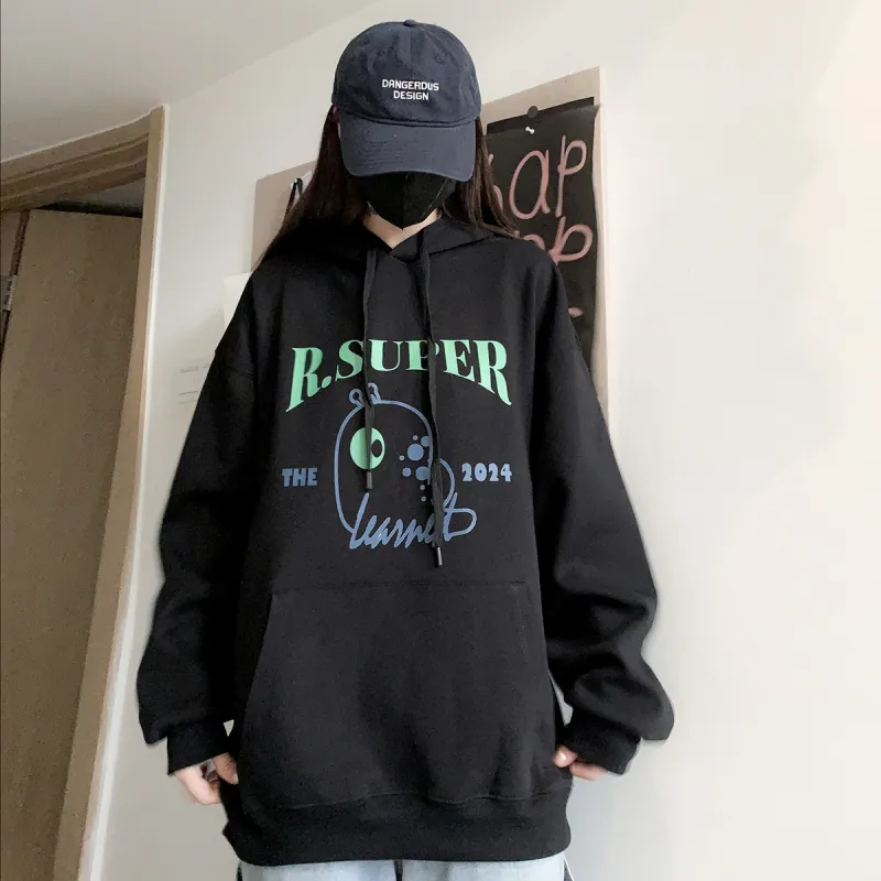 R.super X Monster Letter Co branded Series Sweatshirts Unisex-5