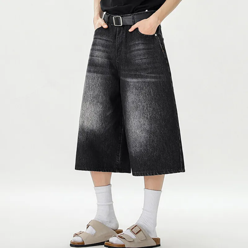 R.super Denim Shorts Unisex-1
