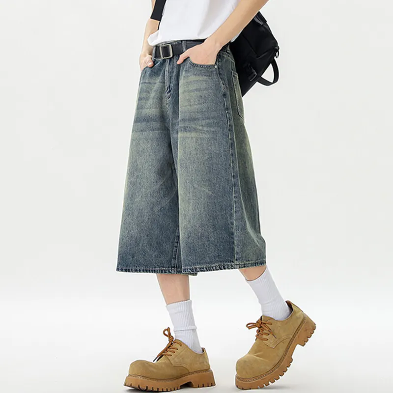 R.super Denim Shorts Unisex-12