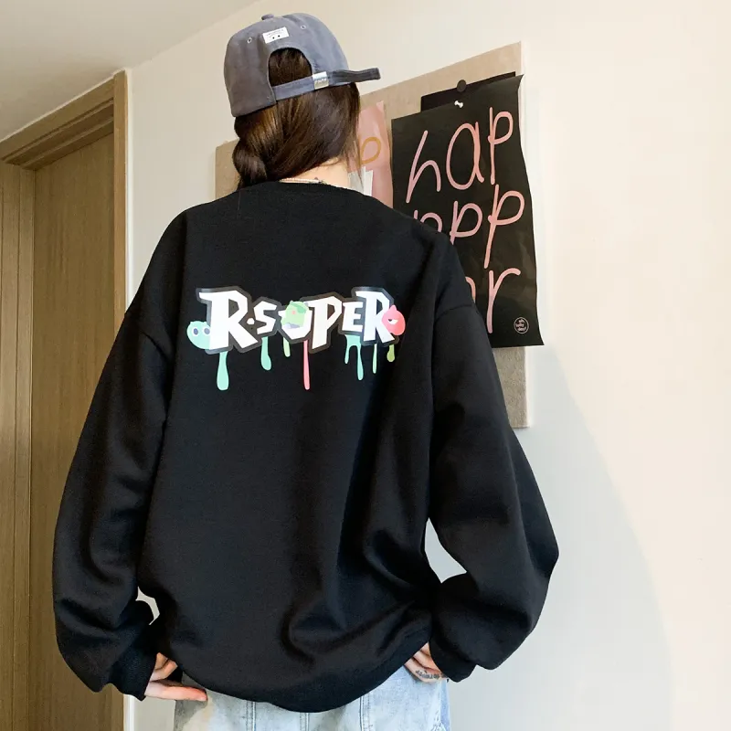 R.super X Monster Letter Co branded Series Sweatshirts Unisex-2