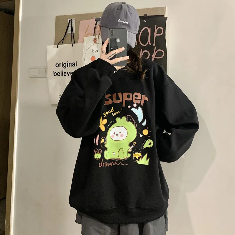 R.super X Monster Letter Co branded Series Sweatshirts Unisex-3
