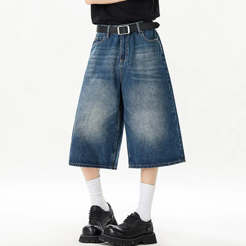 R.super Denim Shorts Unisex-15