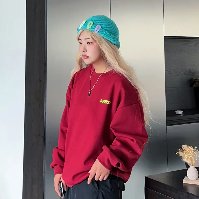 R.super X Monster Letter Co branded Series Sweatshirts Unisex-21