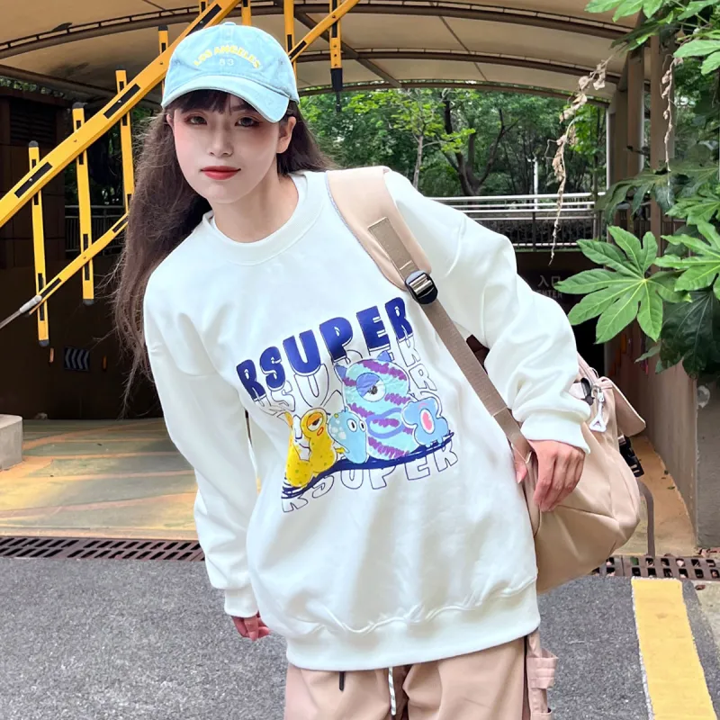 R.super X Monster Letter Co branded Series Sweatshirts Unisex-9