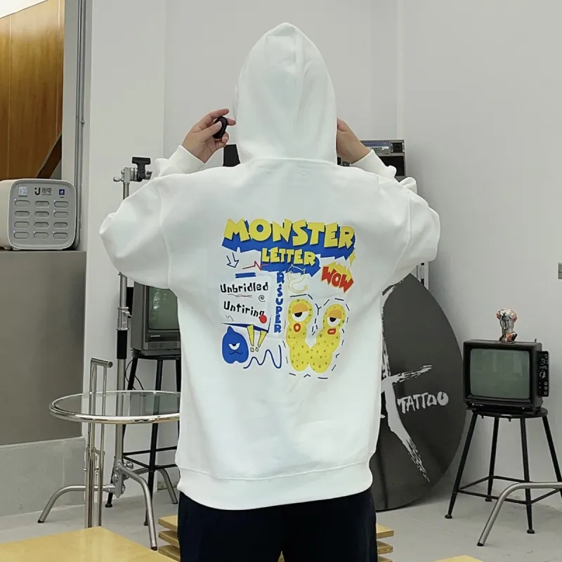 R.super X Monster Letter Co branded Series Sweatshirts Unisex-12