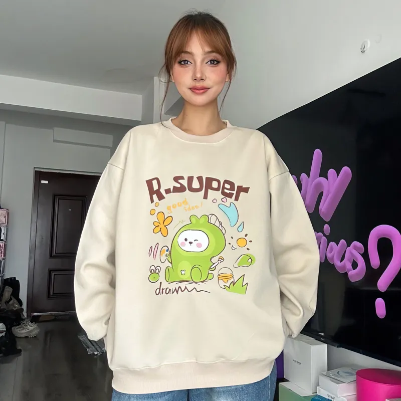 R.super X Monster Letter Co branded Series Sweatshirts Unisex-8