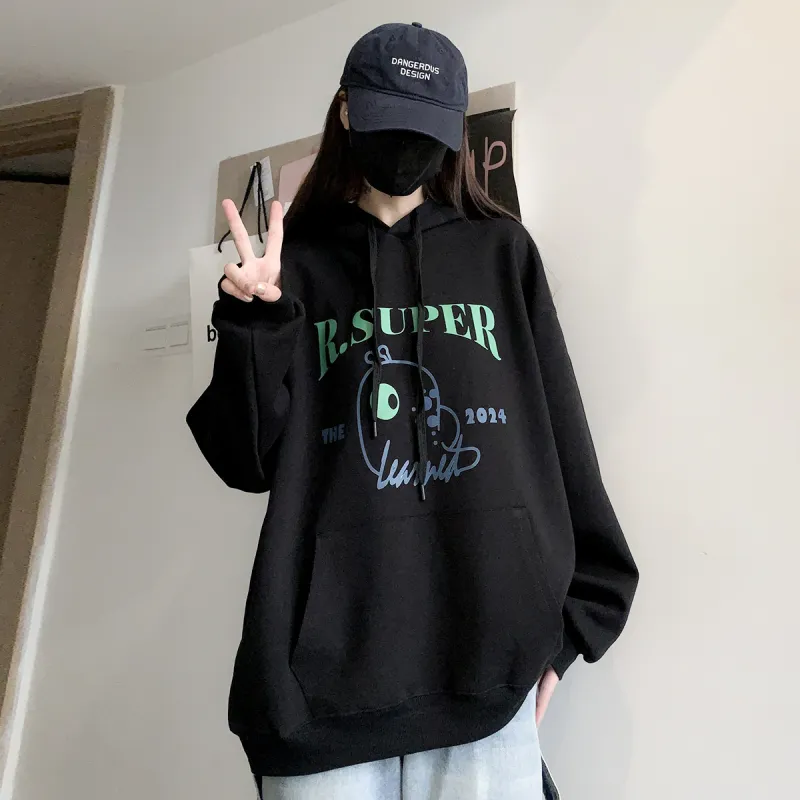R.super X Monster Letter Co branded Series Sweatshirts Unisex-2