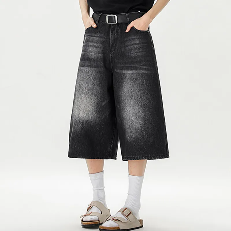 R.super Denim Shorts Unisex-3