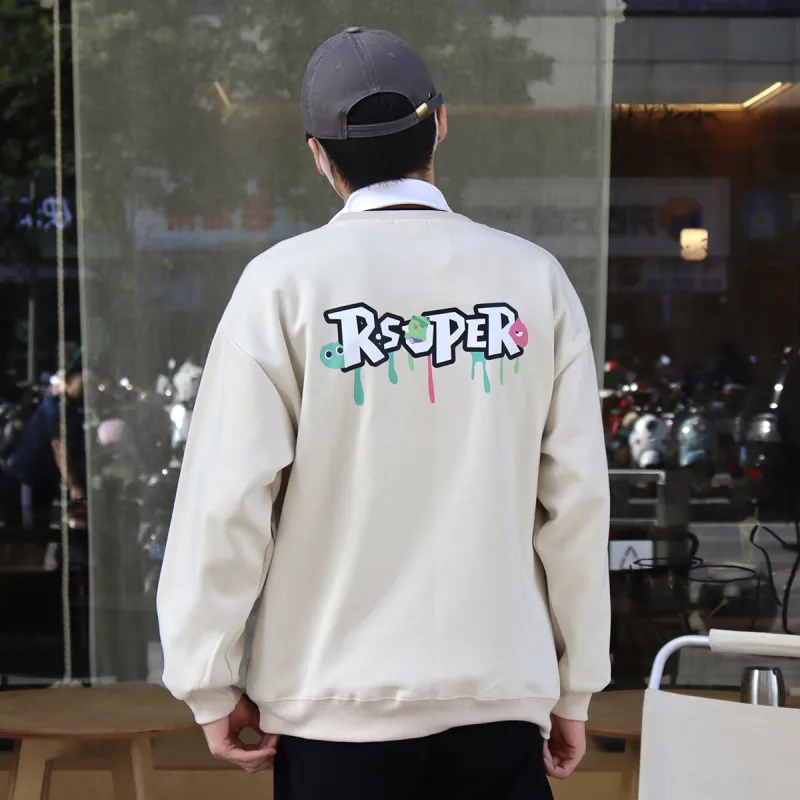 R.super X Monster Letter Co branded Series Sweatshirts Unisex-8