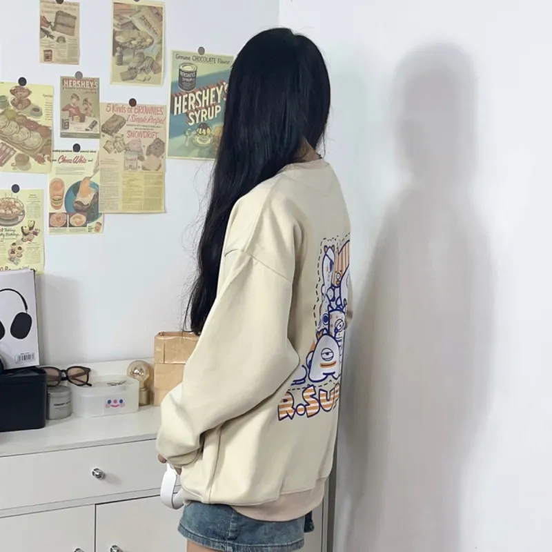 R.super X Monster Letter Co branded Series Sweatshirts Unisex-15
