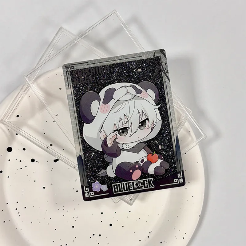 Crooked Melon Production Blue Lock Panda Collection Quicksand Mahjong Cute Merch Ornament Acrylic Stands-6