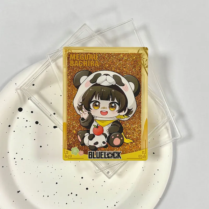 Crooked Melon Production Blue Lock Panda Collection Quicksand Mahjong Cute Merch Ornament Acrylic Stands-16