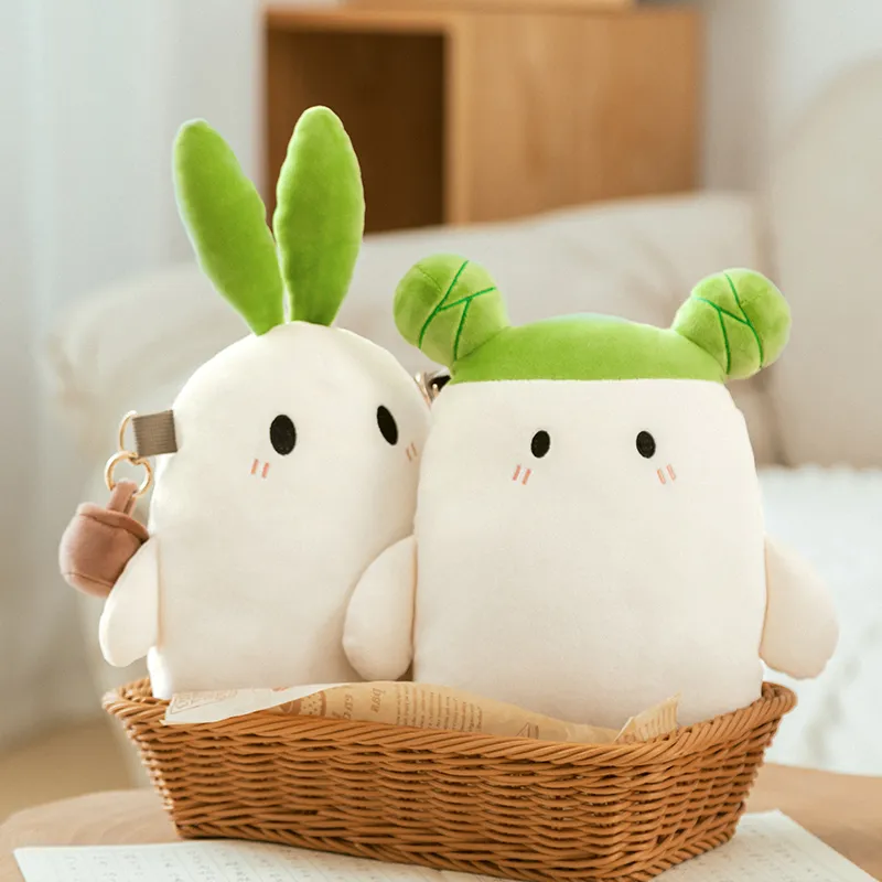 Crooked Melon Production Plush Shoulder Bag, Crossbody Bag Regular Women's White & Green-7