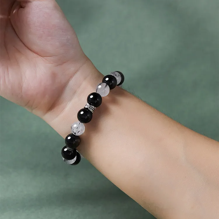ALIEN BANG Obsidian Bracelets Men's-3