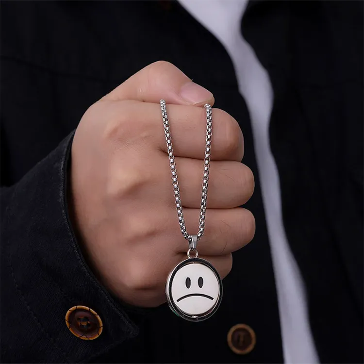 ALIEN BANG Titanium Steel Necklaces Men's-4