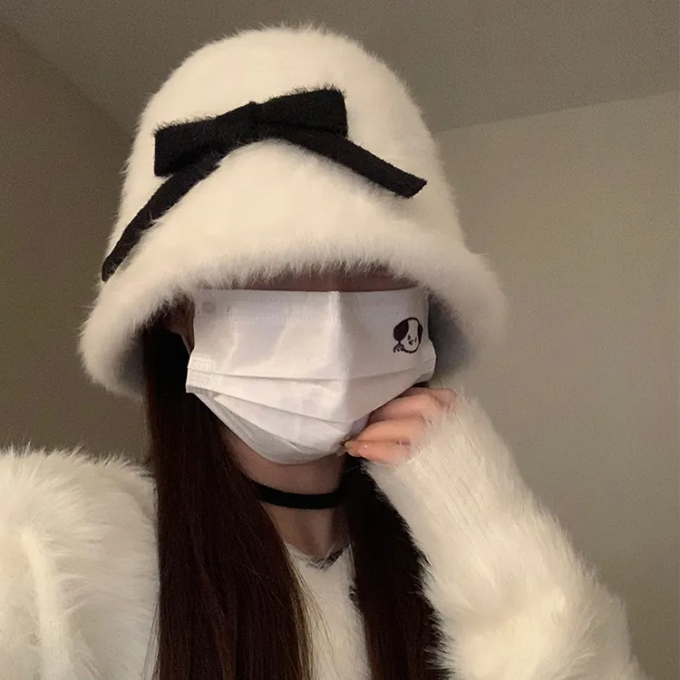 ALIEN BANG Rabbit Fur Bucket Hats Unisex-4