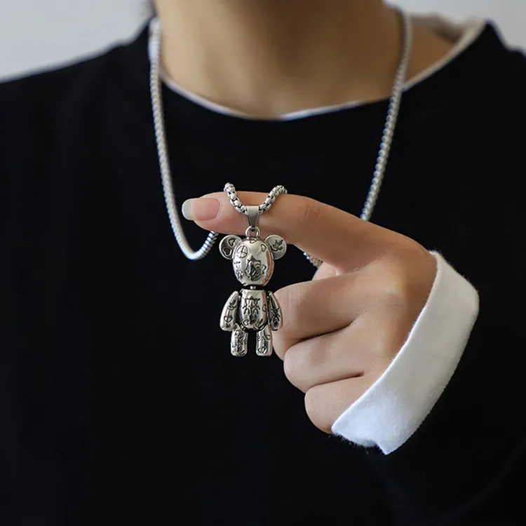 ALIEN BANG Titanium Steel Necklaces Men's-1