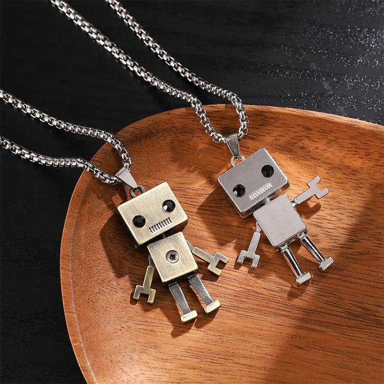 ALIEN BANG Titanium Steel Necklaces Unisex-1